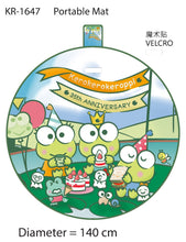 將圖片載入圖庫檢視器 Kerokerokeroppi 35th 圓形野餐地墊 KR-1647
