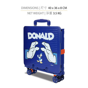 Donald Duck 4輪 摺疊式拉桿購物車 - MiHK 生活百貨
